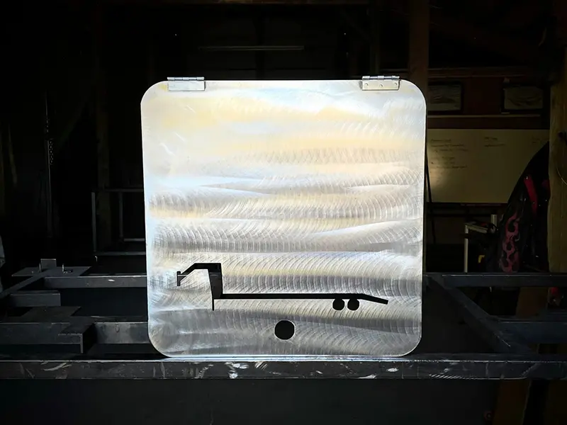 Biron Construction Gooseneck cover from stainless steel