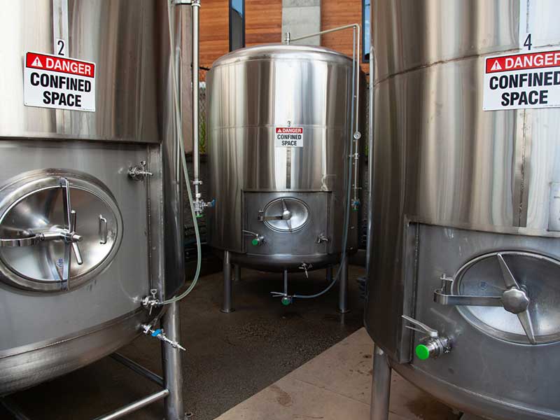 Biron Construction set of 3 new tanks at Soma Cidery