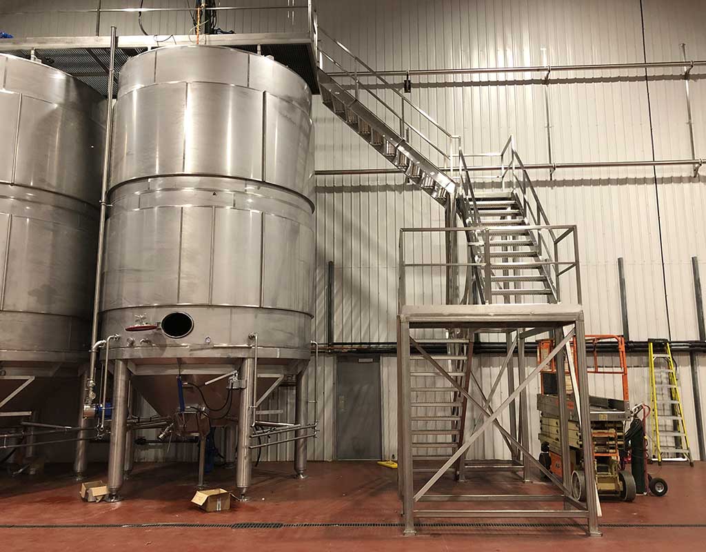 Biron Construction stainless steel staircase and walkway